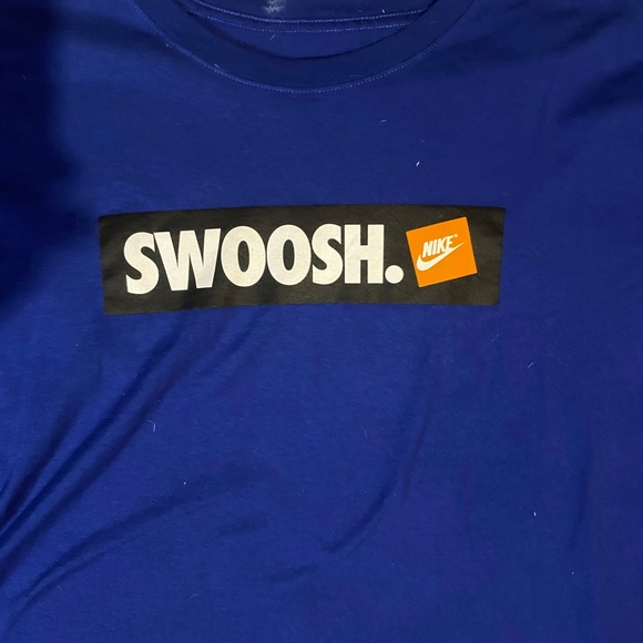 The Nike Tee Blue Swoosh Label T Shirt - Picture 5 of 6
